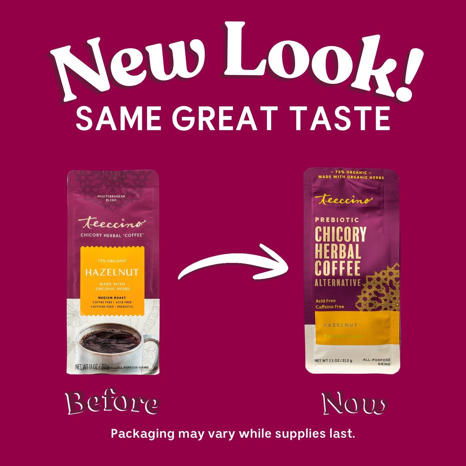 Hazelnut Chicory Herbal Coffee